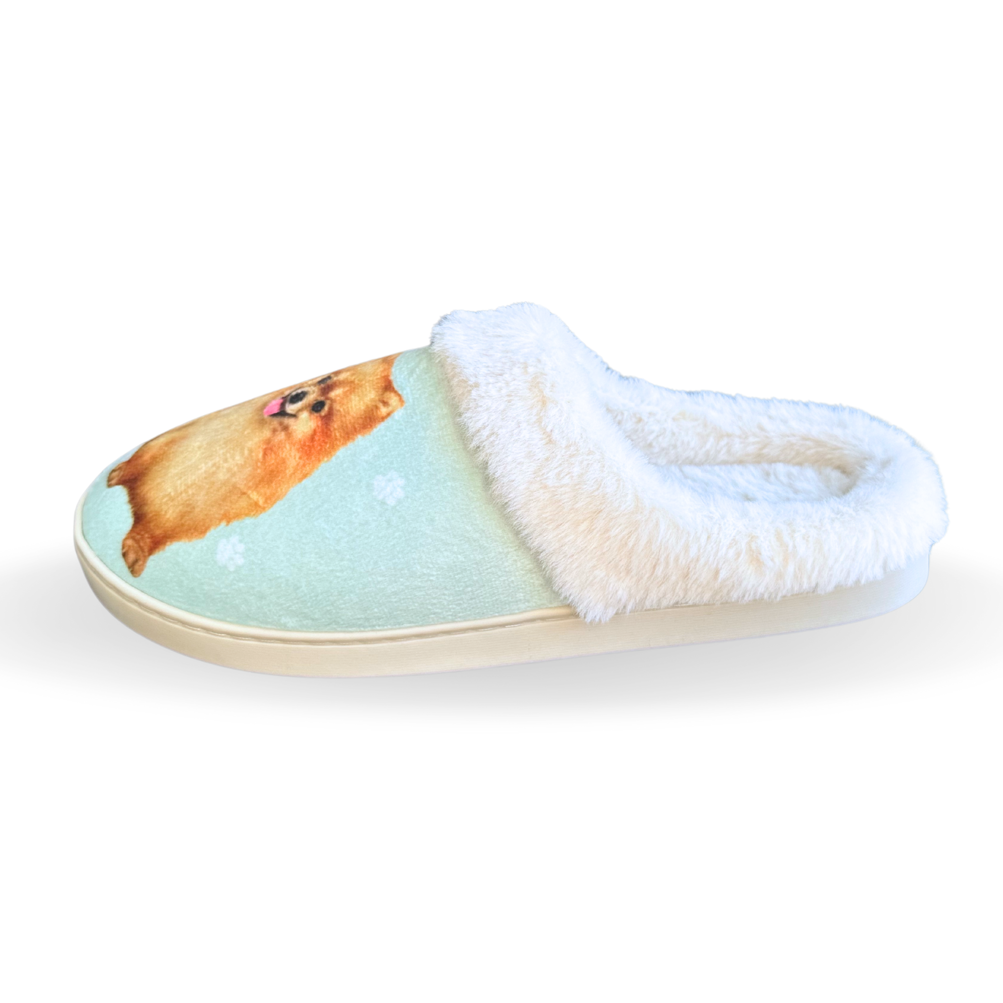 Pomeranian Dog Pet Lovers Comfy Snuggs Slippers