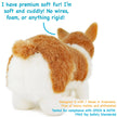 Plush Corgi Carlotta The Corgi Stuffed Animal Plush