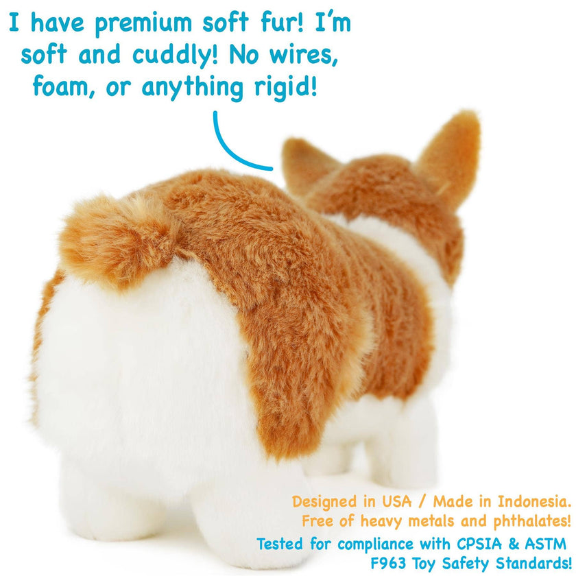 Plush Corgi Carlotta The Corgi Stuffed Animal Plush