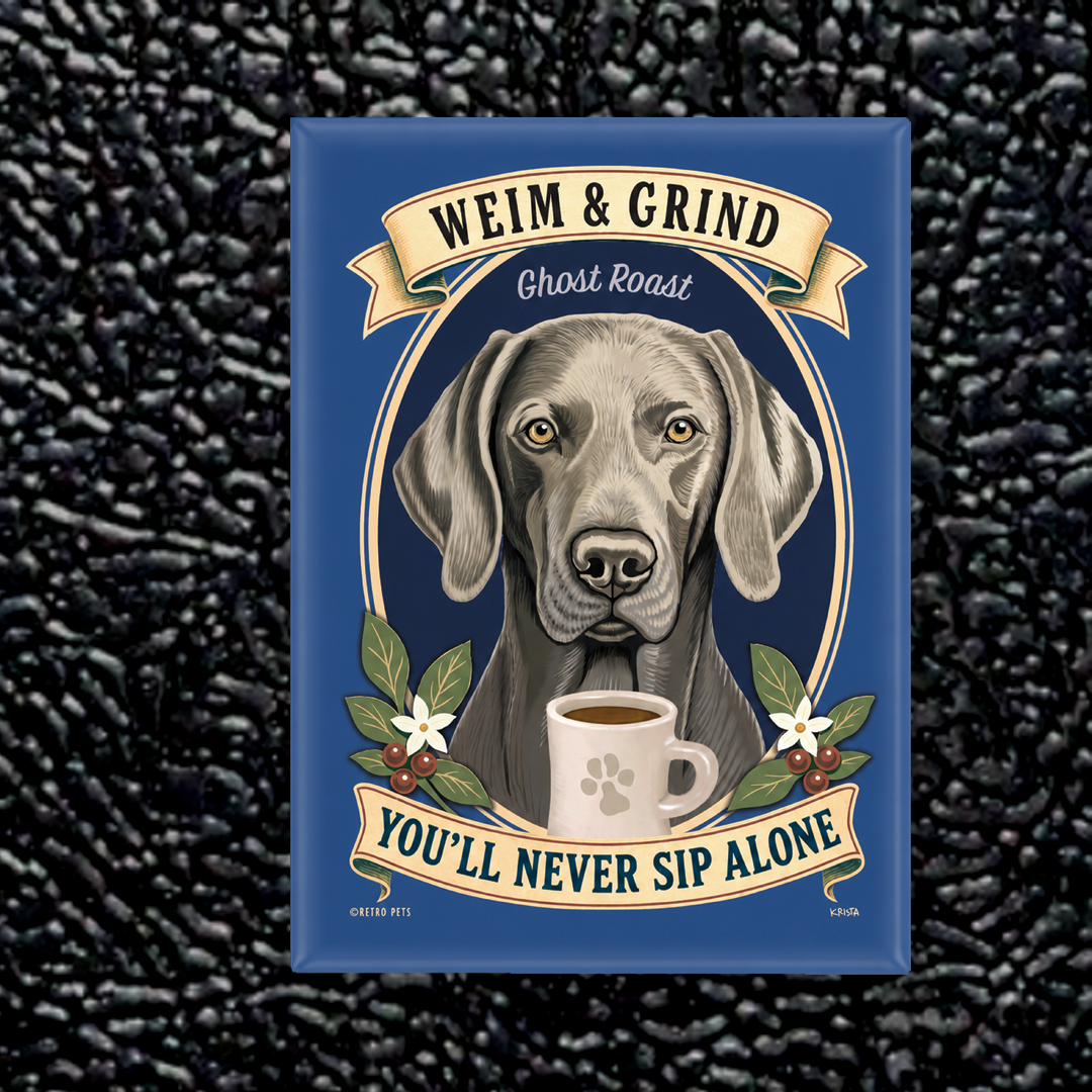 Weimaraner Dog Refrigerator Magnets