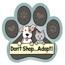 Don't Shop Adopt Car Trunk Paw Magnet
