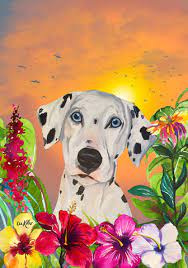 Dalmatian (Tropical) Large Flag