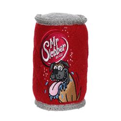 Silly Squeaker Soda Can Mr. Slobber , Squeaky Dog Toy