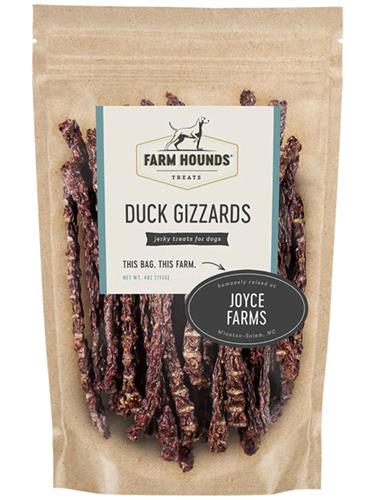 Dog Treat Farm Hounds Duck Gizzards 4 oz