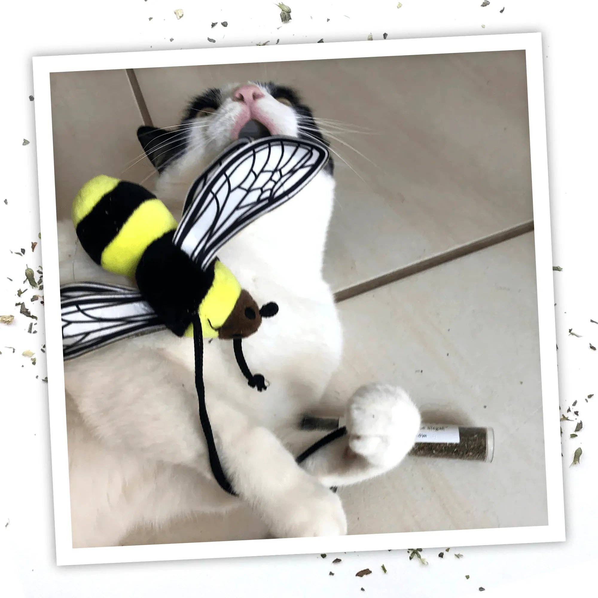 Meowijuana® Get Buzzed Bee Refillable Wand Cat Toy