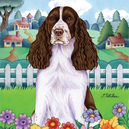 Springer Spaniel Garden Flag