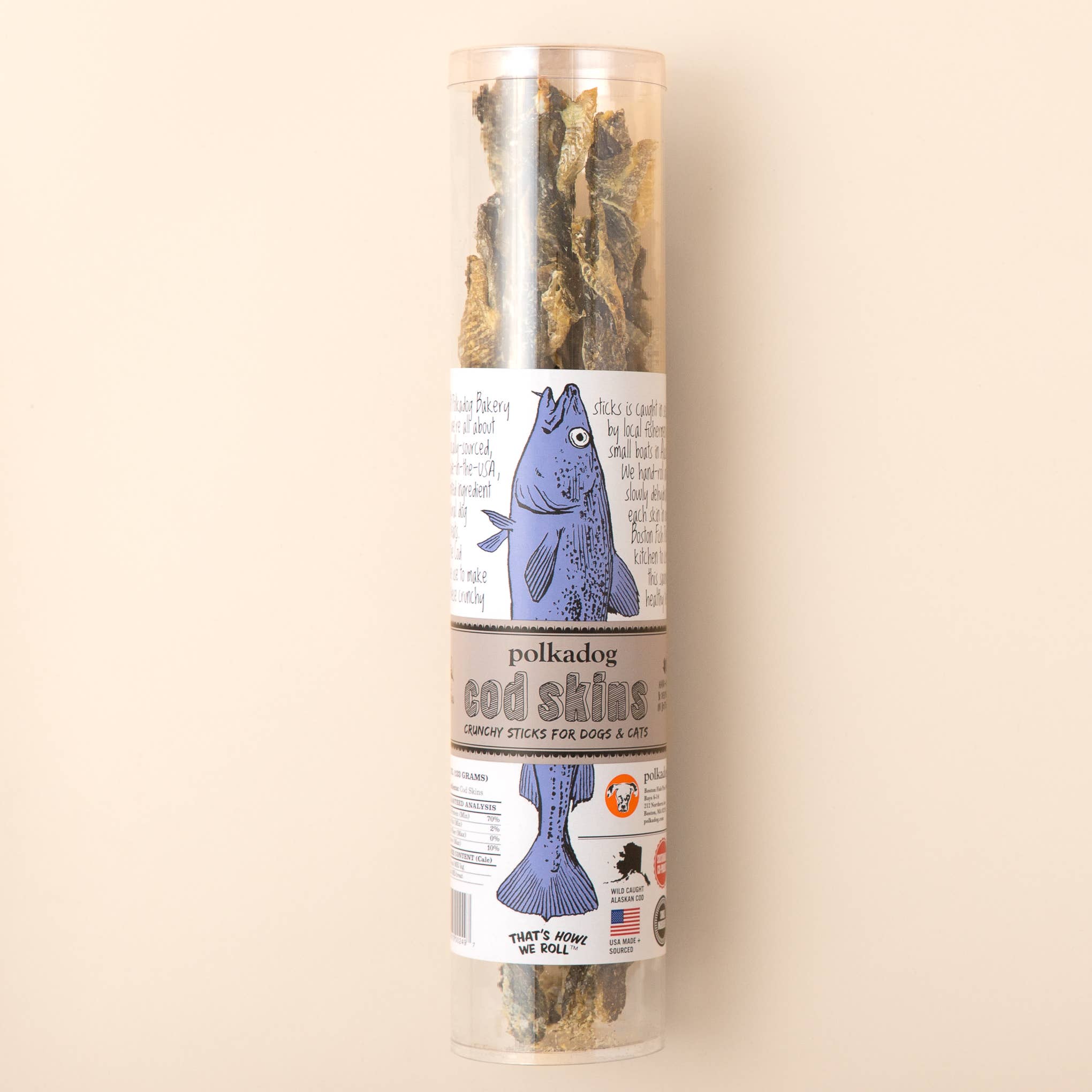 Cod Skins - 4.7oz Tube - Dog & Cat Treats