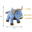 Dog Toy Ox Crunch Plush Blue Ox Toy