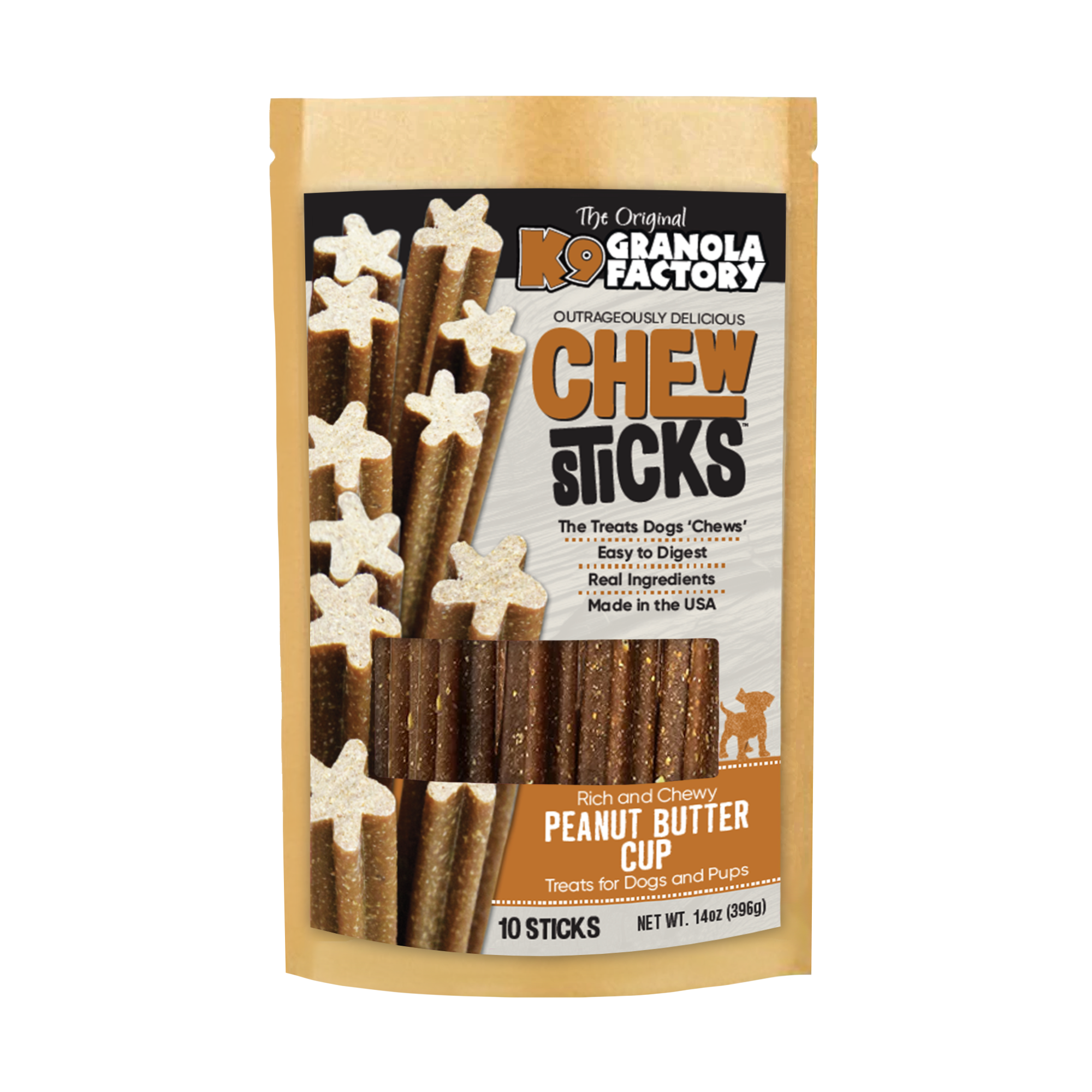 Chew Sticks Peanut Butter Cup 10ct