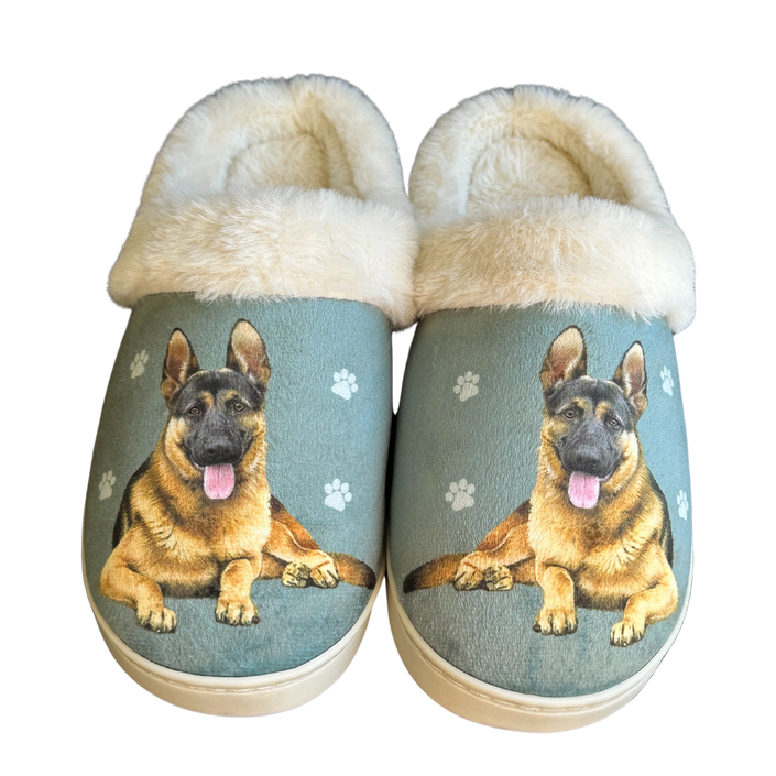 German Shepherd Dog Pet Lovers Comfy Snuggs Slippers
