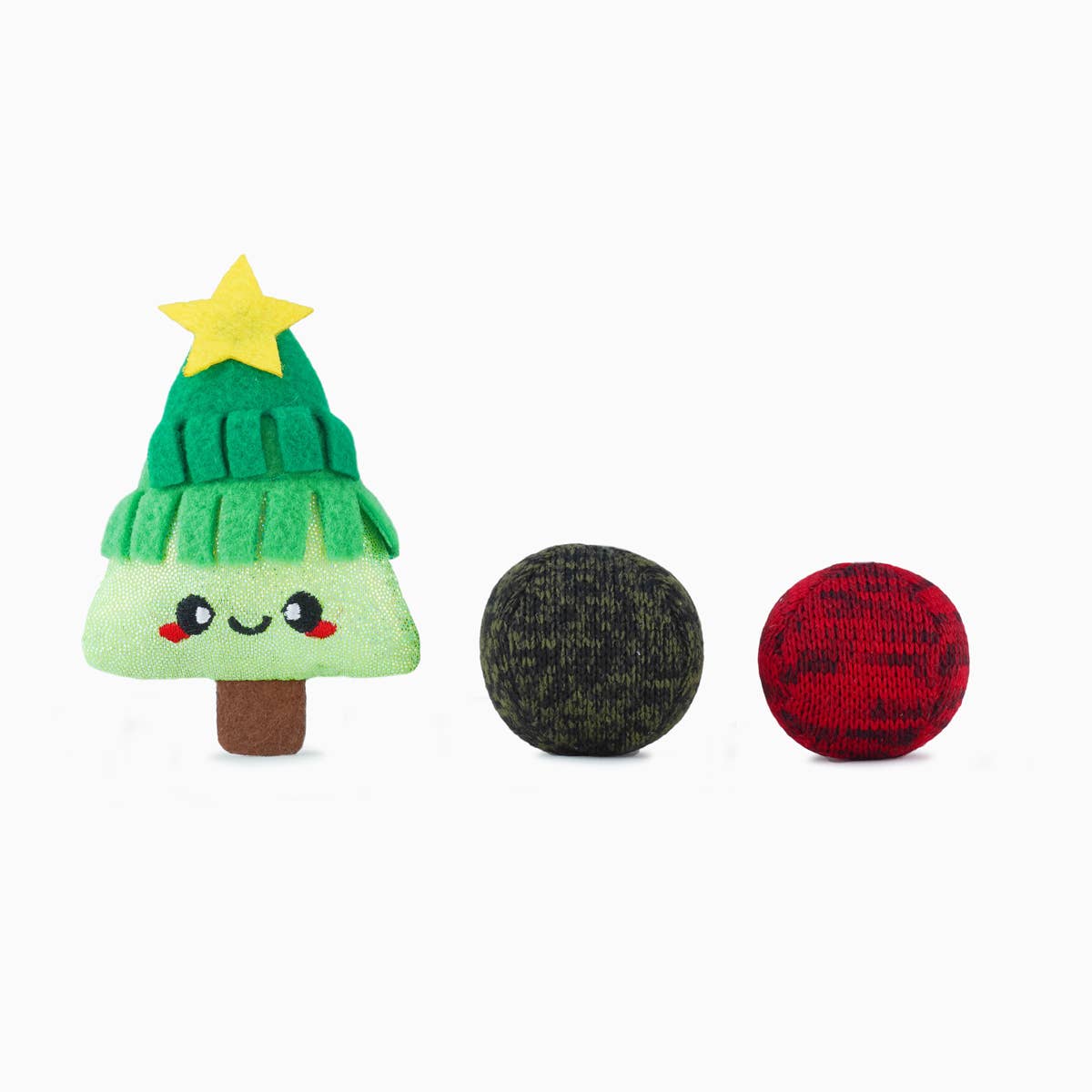 Cat Toy Christmas Tree Holiday Feline Xmas Tree Catnip Toy Set