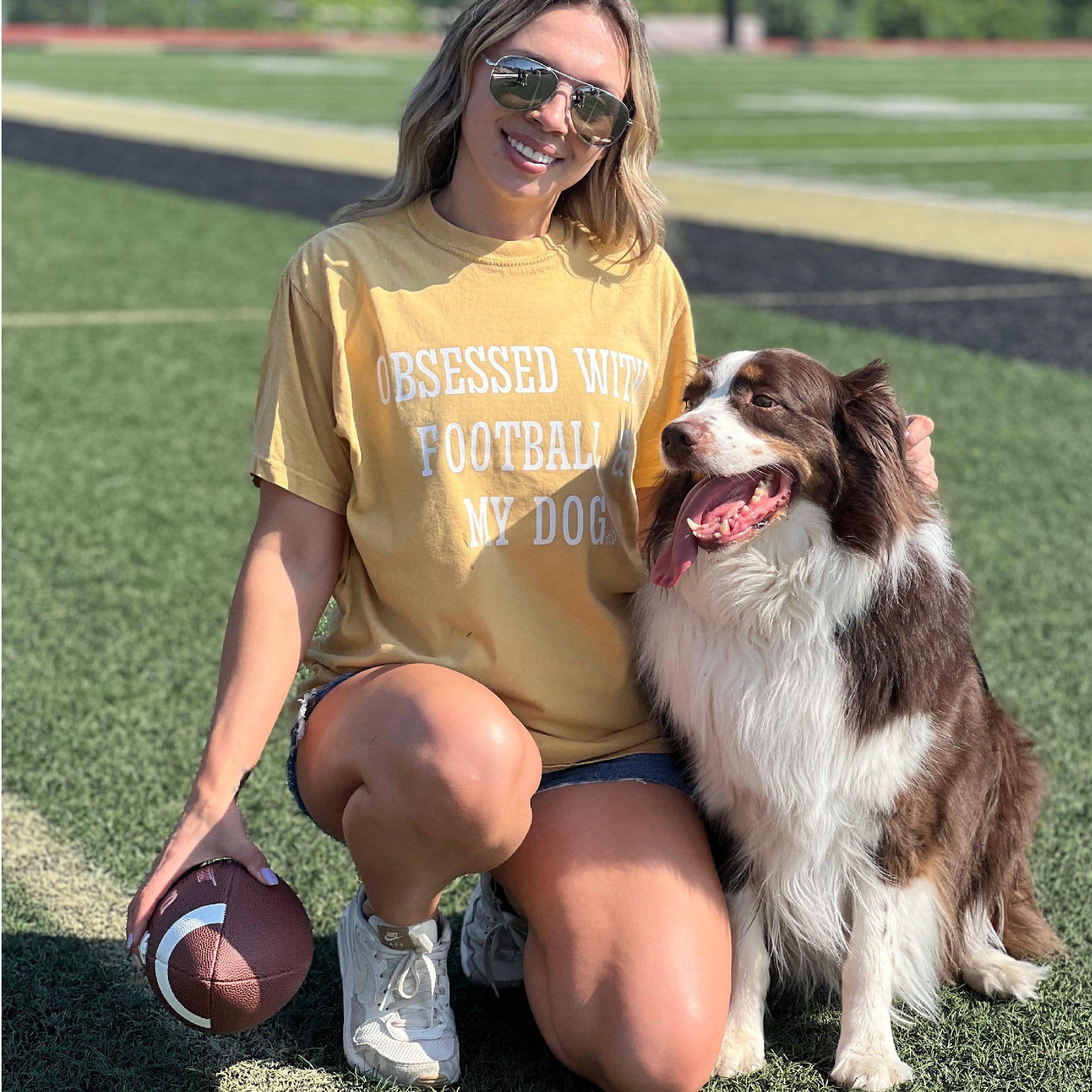 Obsessed with Football and my Dog