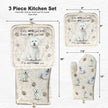 Bichon Frise, oven mitt set