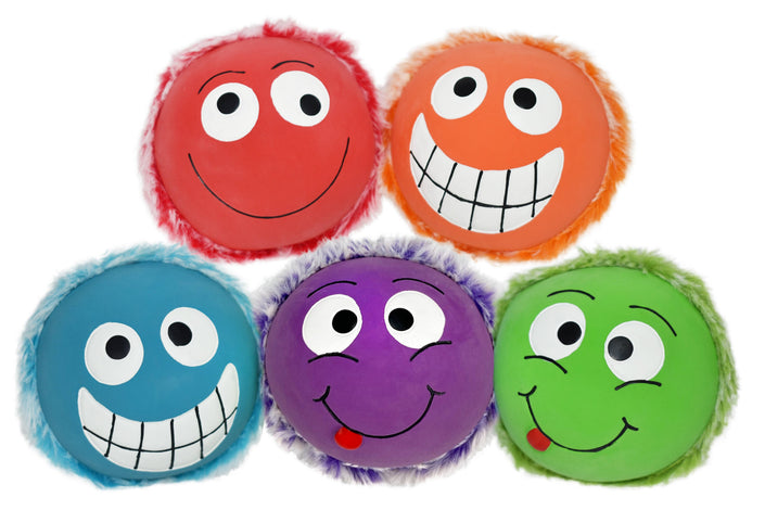 Multipet Minipet Plushy Peas Dog Fetch Toy Asst. Colors 2.5