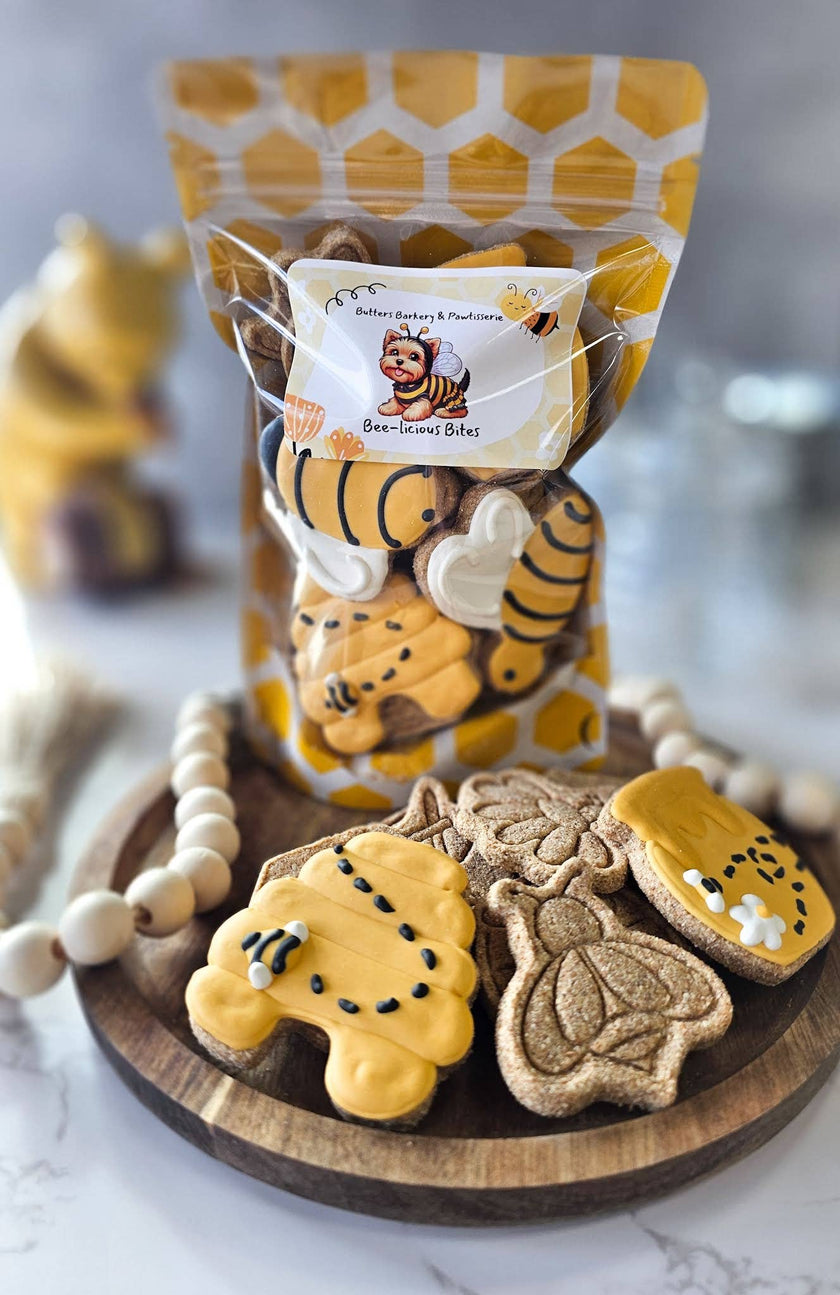 Dog Treat Cookies Honey Bee Bites Gift Bag