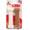 Nylabone Power Chew Bacon & Chicken Durable Dog Chew Toy Pack Bacon & Chicken 1ea/Medium/Wolf - Up To 35 lb