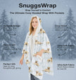 Labrador,Yellow Snugg Wraps with Hoodie – Ultra Soft Sherpa Fleece Wrap for Pet Lovers