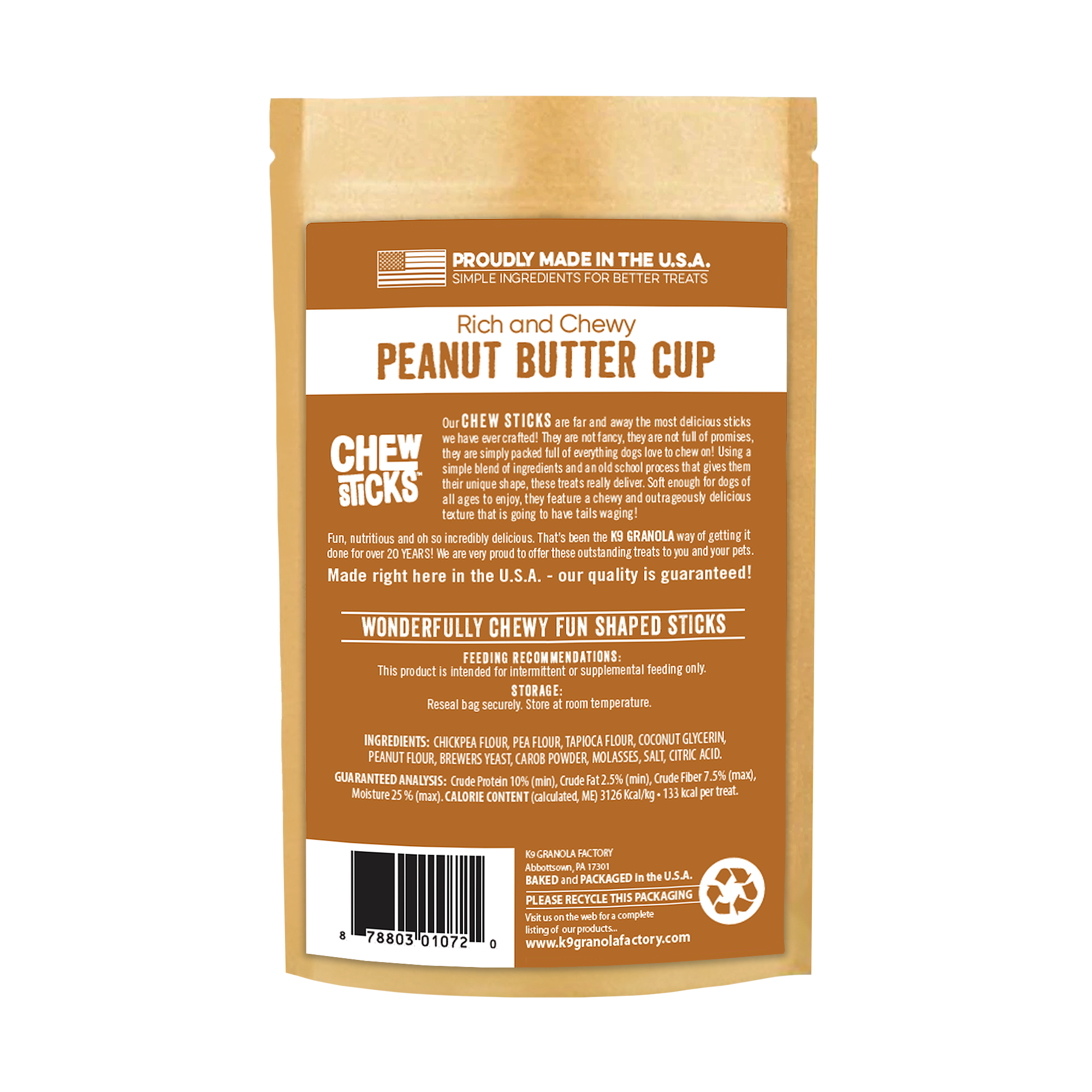 Chew Sticks Peanut Butter Cup 10ct