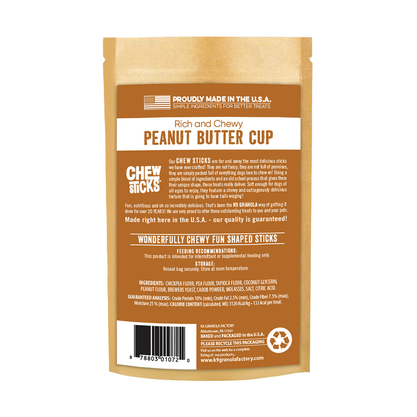Chew Sticks Peanut Butter Cup 10ct