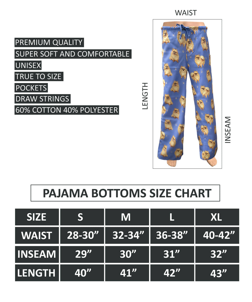Pomeranian Pajama Bottoms