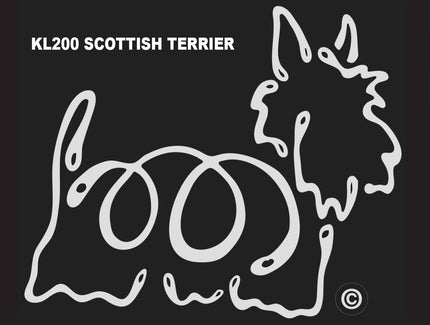 Scottish Terrier K-line Window Tattoo