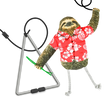 Meowijuana® Jump 'n' Jamb Get Wild Sloth Interactive Cat Toy