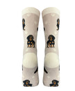 Black Dachshund   - Unisex - Fun Novelty Dog Socks