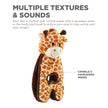 Outward Hound Cuddle Tugs Giraffe Plush Squeaky Dog Toy
