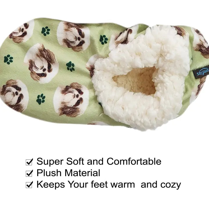 Shih Tzu Tan Slippers