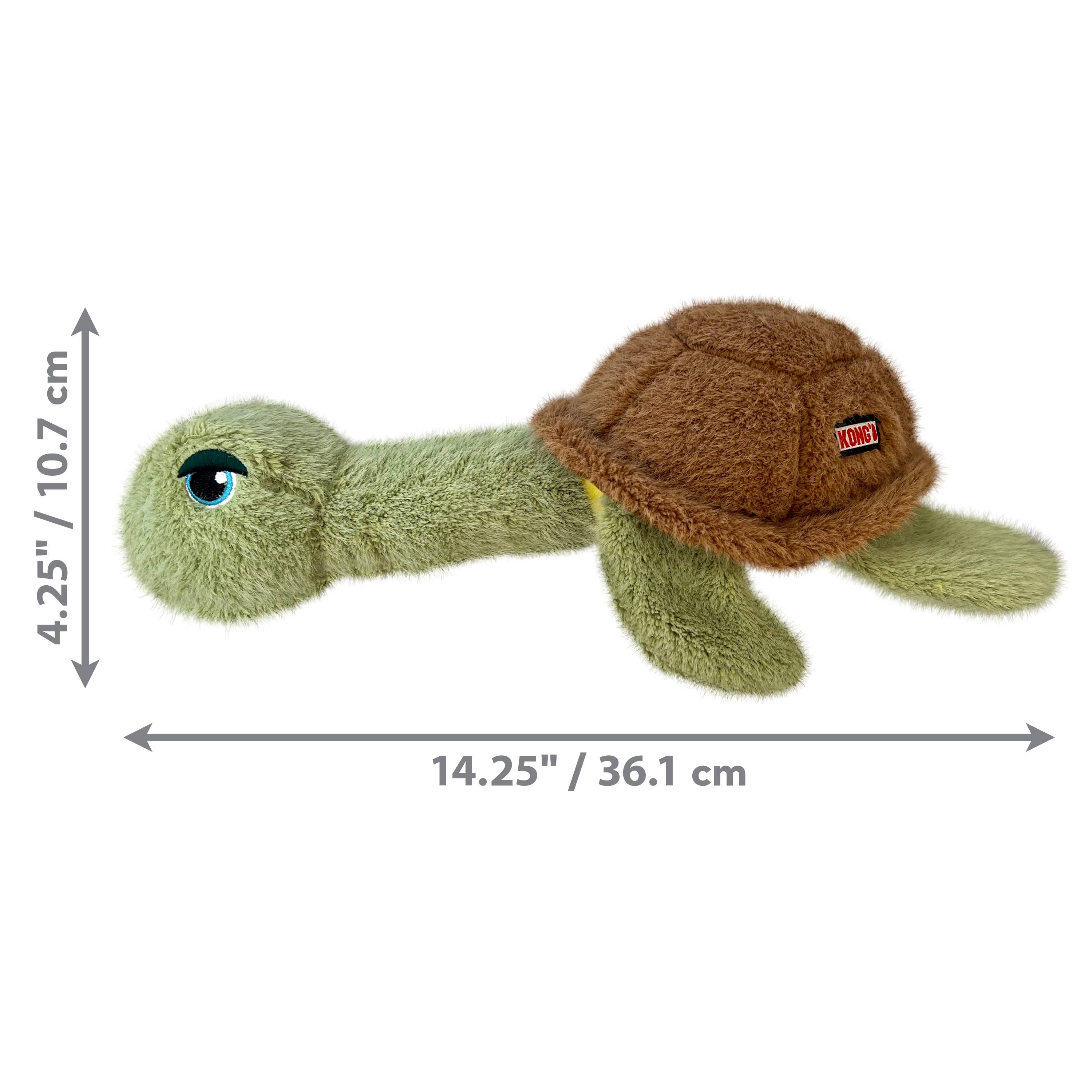 KONG® Scruffs Turtle Dog Plush Toy Medium/Large