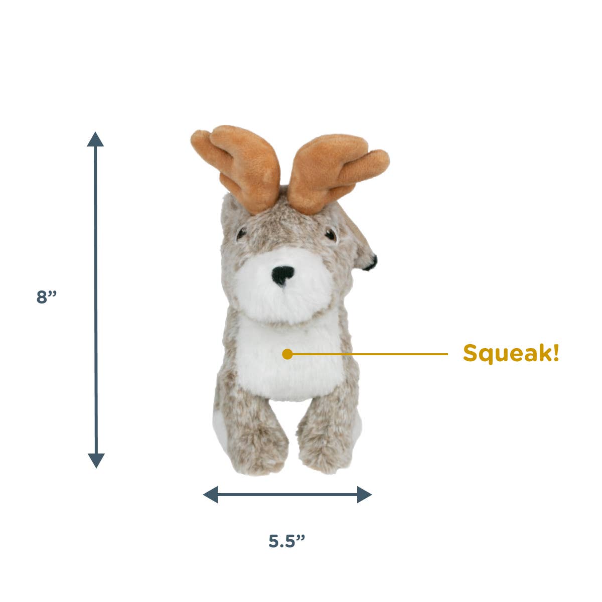 Animated Jackalope Dog Toy