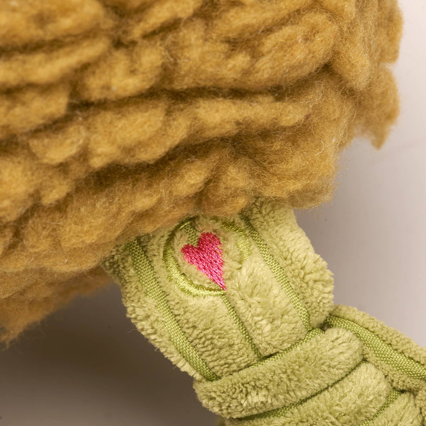 Fiona Frog HuggleFleece® FlufferKnottie™ Plush Dog Toy