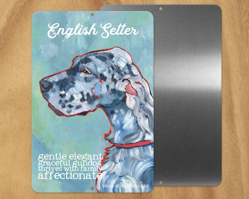 DOG METAL SIGNS A-G