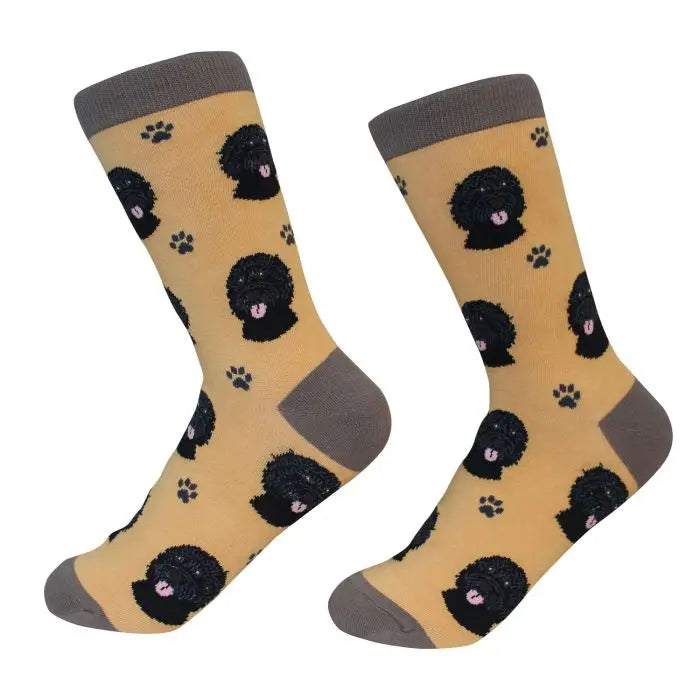 Labradoodle Black Dog Socks Unisex