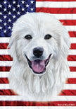 Great Pyrenees All-American III Garden Flag