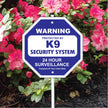 K9 Security System Garden Security Sign