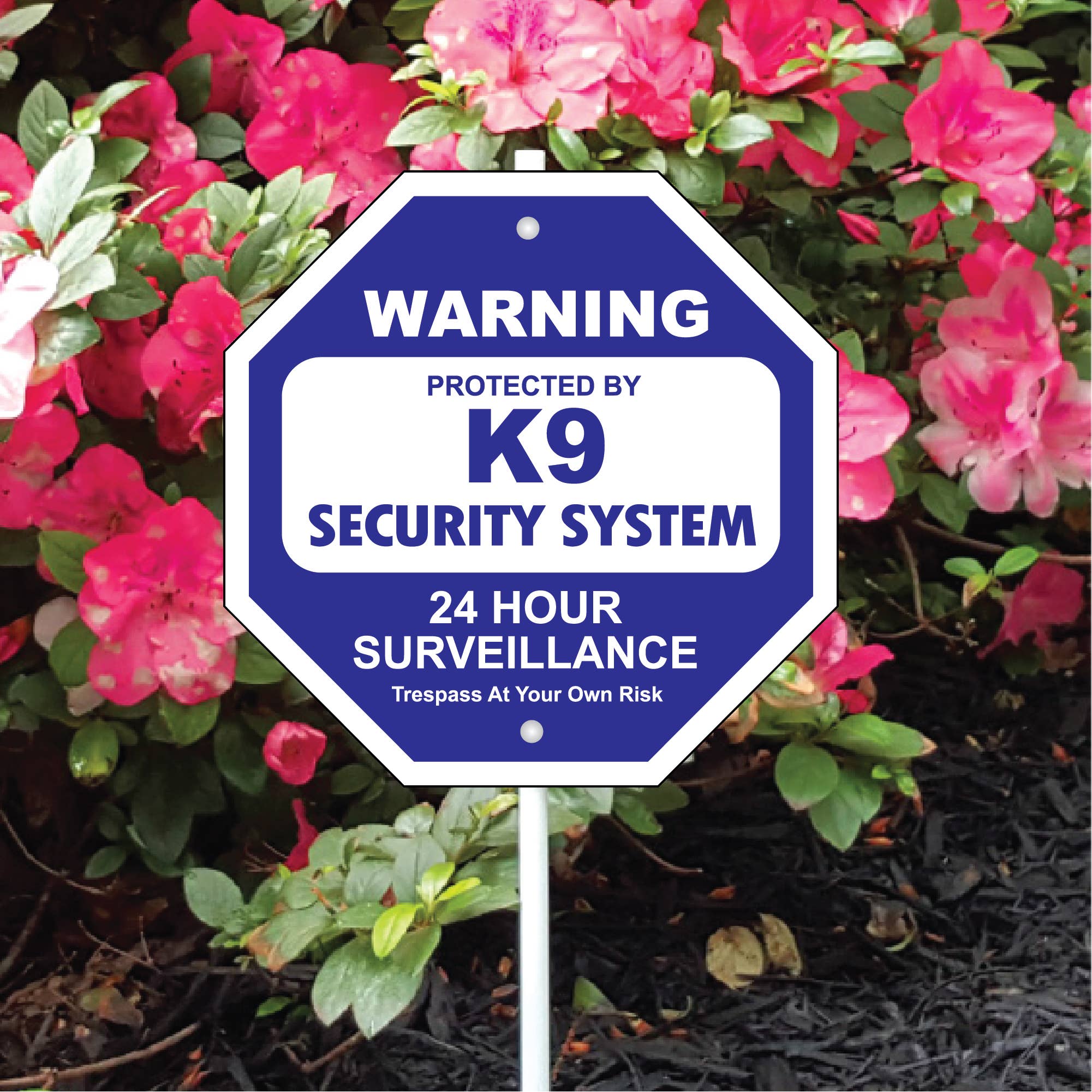 K9 Security System Garden Security Sign