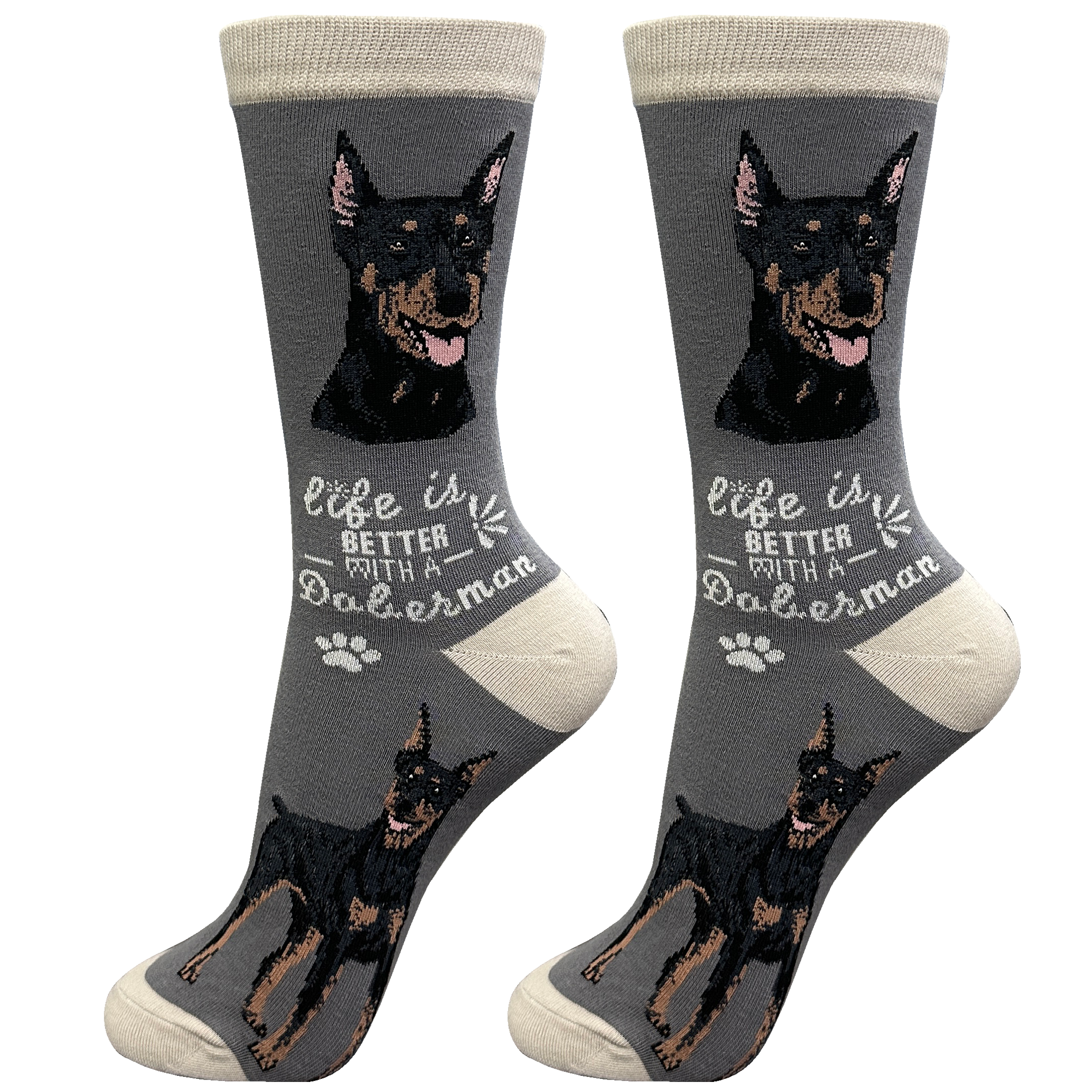 Doberman Dog Socks Unisex