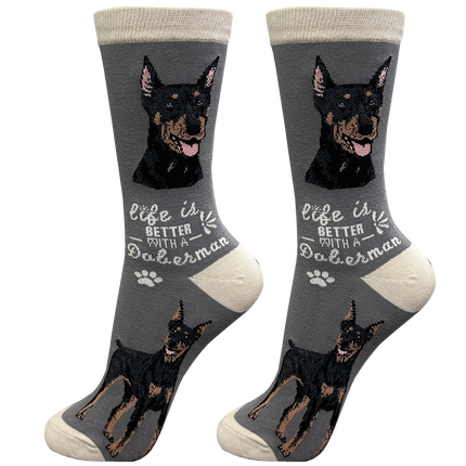 Doberman Dog Socks Unisex