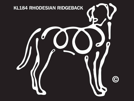 Rhodesian Ridgeback K-line Window Tattoo