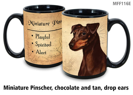 Miniature Pinscher Chocolate Mug Coffee Cup