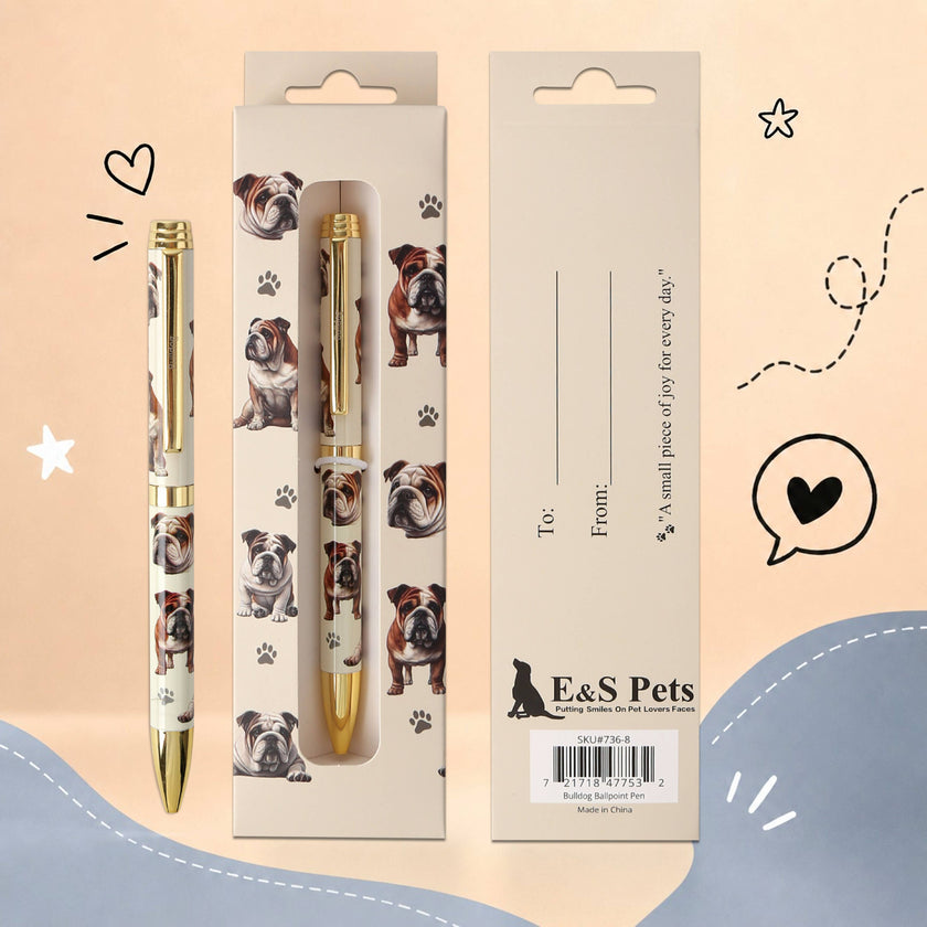 Bulldog Pet Lover Ballpoint Pen