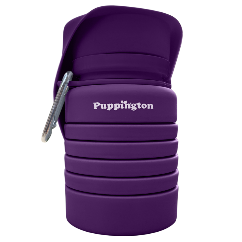 Puppington Collapsible Silicone Dog Water Bottle