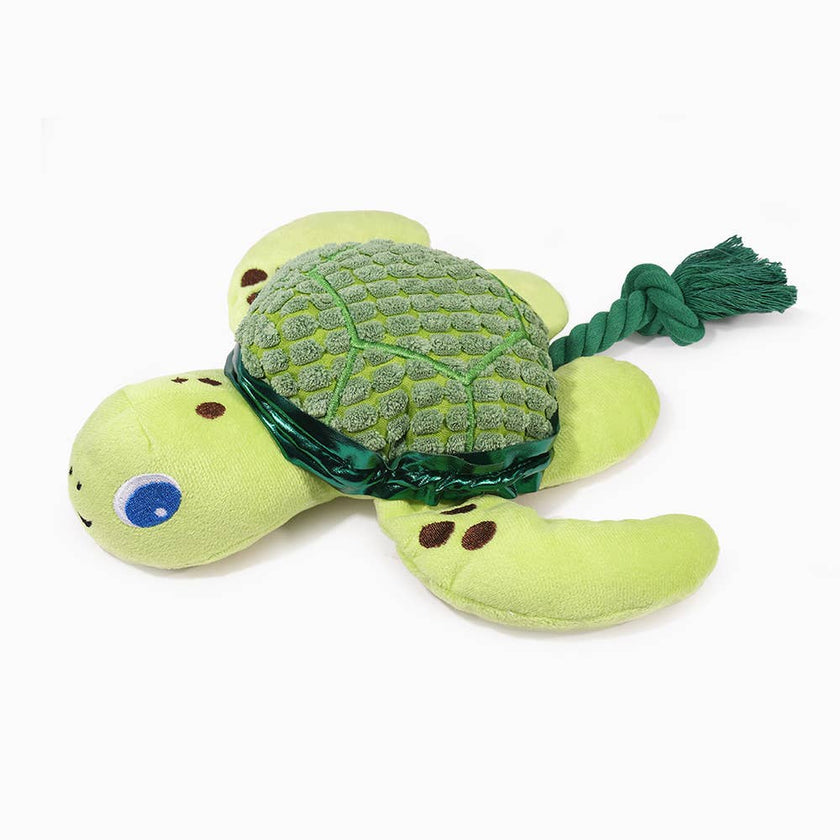 Dog Toy Sea Turtle Green Dog Plush Rope Toy