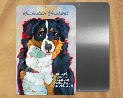 Australian Shepherd -UD Metal Sign