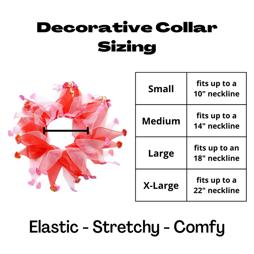 Valentine's Heart Decorative Dog Collar