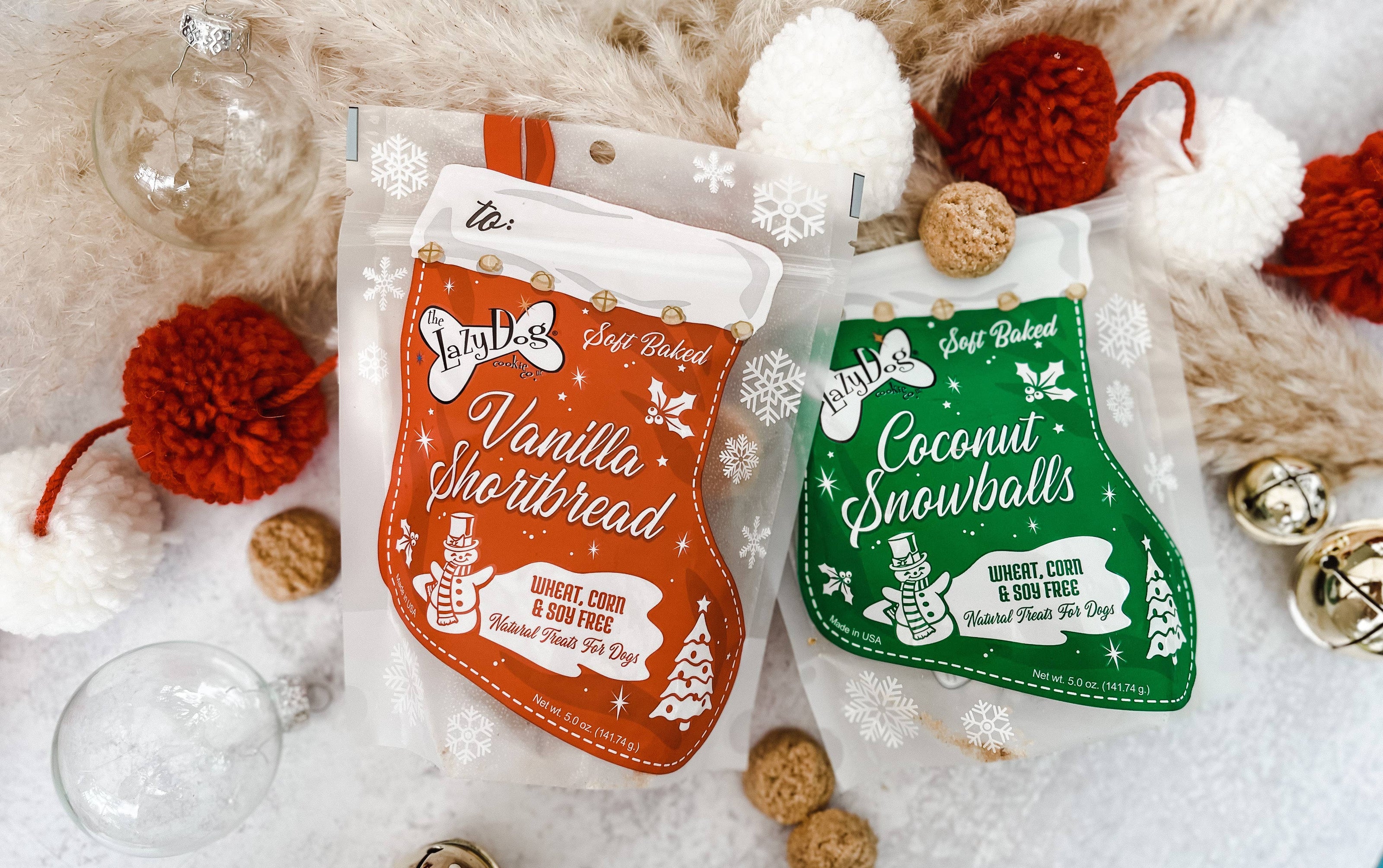 Lazy Dog Vanilla Shortbread Stocking