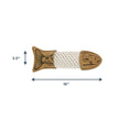 Dog Toy Trout Natural Leather Trout Rope Tug Toy