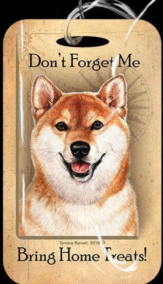 Travel in Style with Our Shiba Inu Red/Wht Luggage Tag