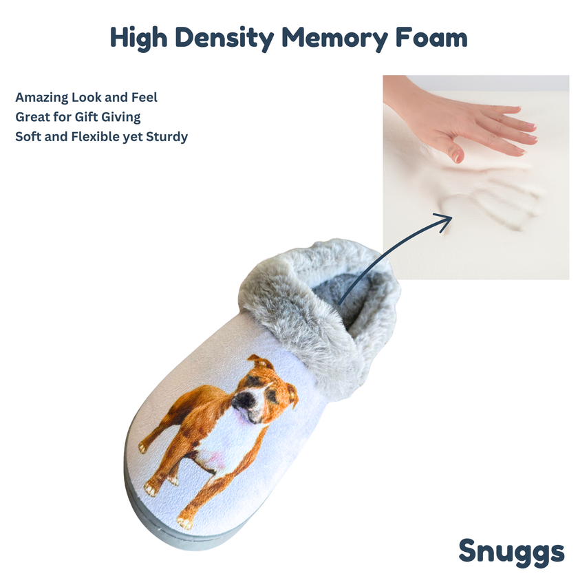 Pitbull Dog Pet Lovers Comfy Snuggs Slippers